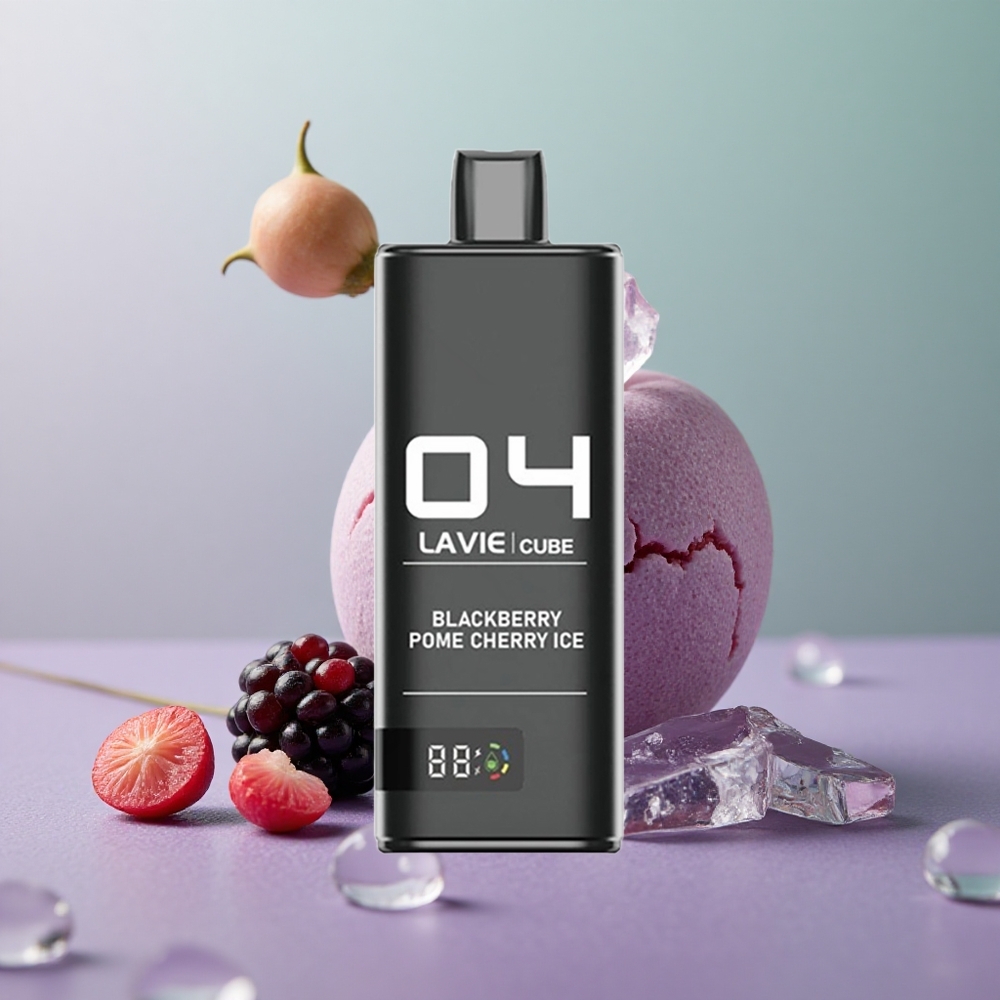 Lavie Cube 20000 בלאקברי פטל דובדבן קרח 28מ\ל 600mAh