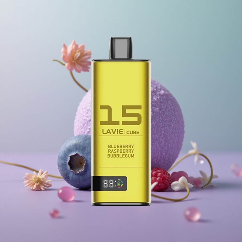 Lavie Cube 20000 בלוברי פטל מסטיק עם 28מ\ל ו-600mAh