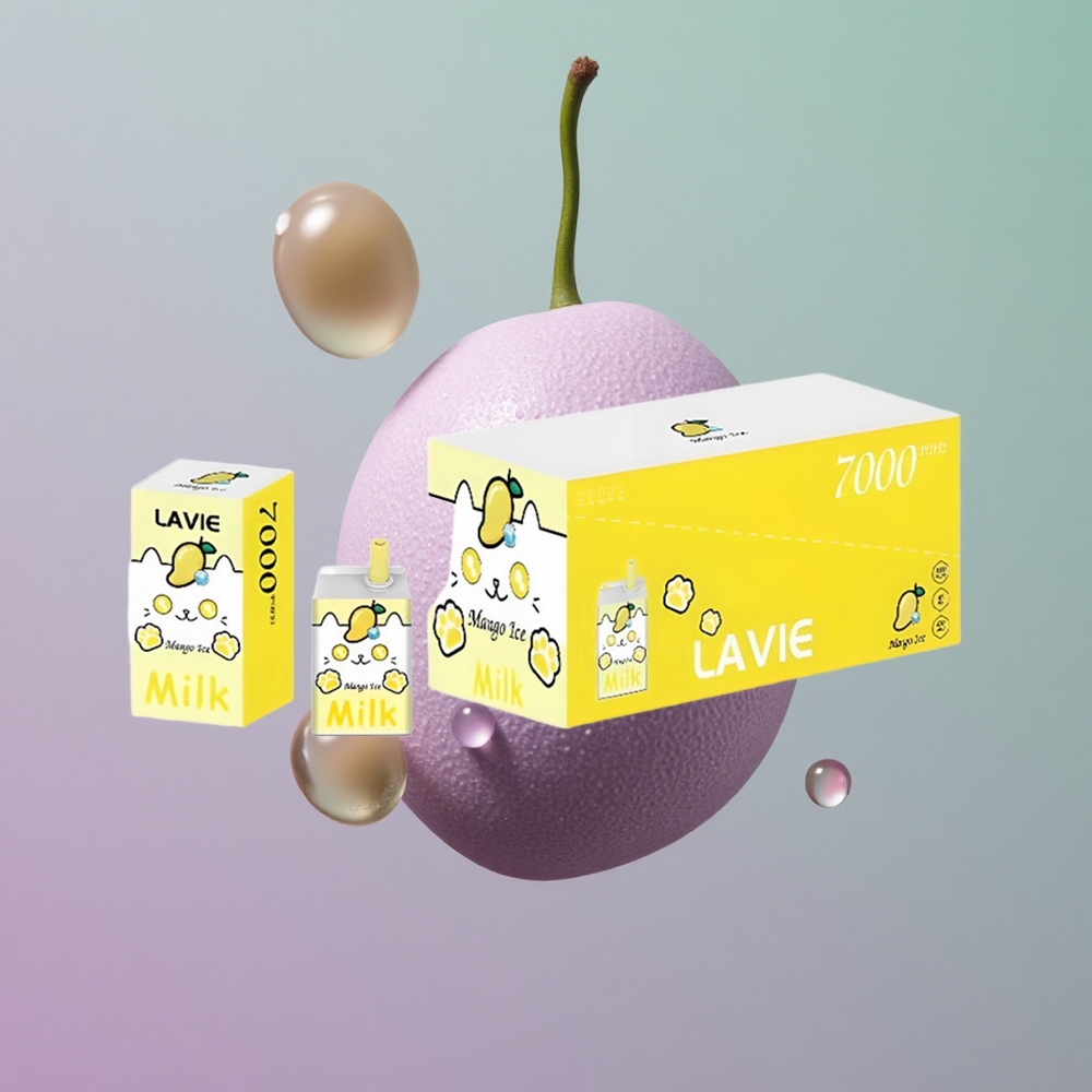 Lavie Milk 7000 מנגו קרח עם 16 מ\ל ו-600mAh