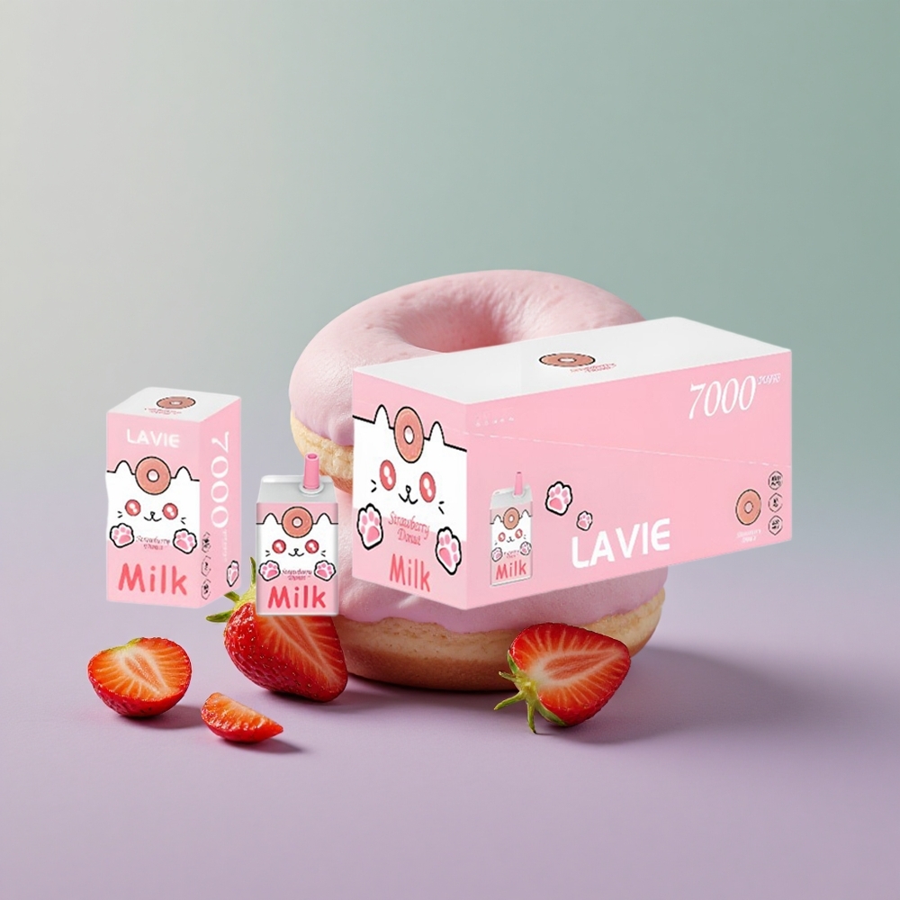 Lavie Milk 7000 סופגניה תות 16מ\ל 600mAh