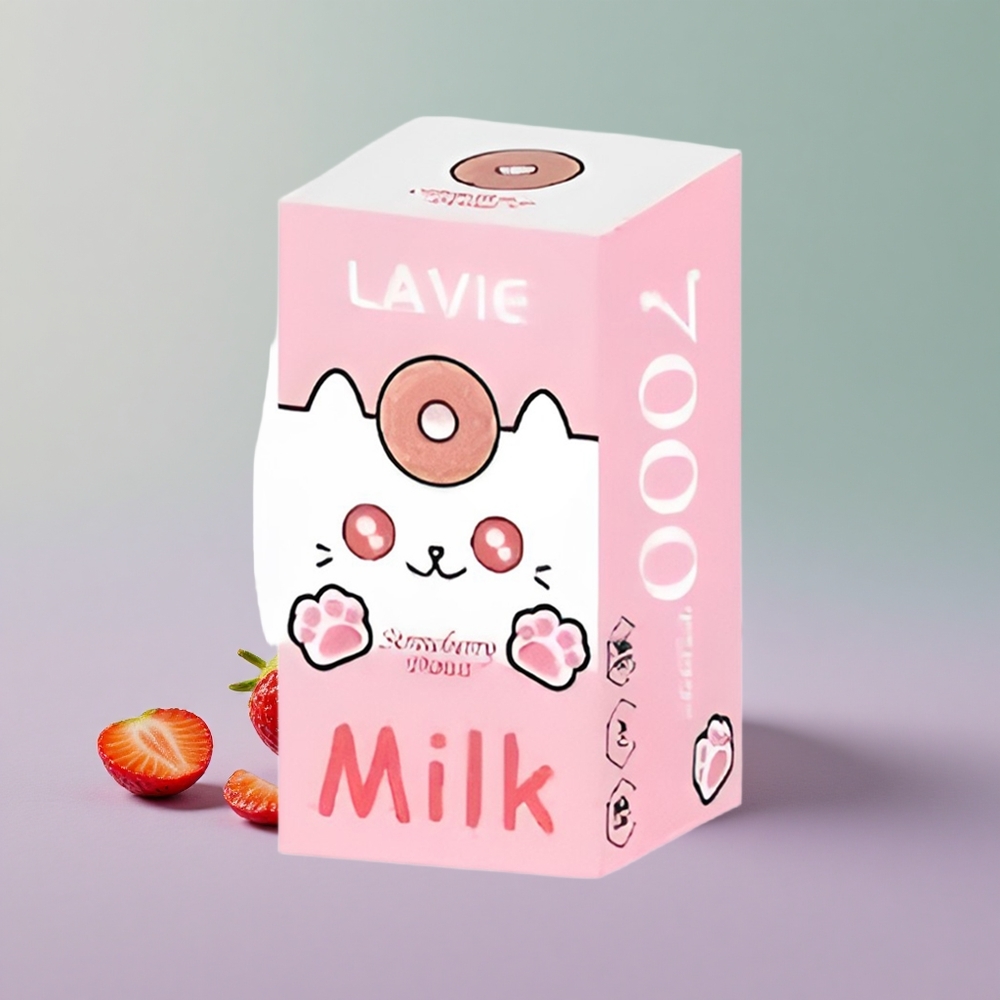 Lavie Milk 7000 סופגניה תות 16מ\ל 600mAh