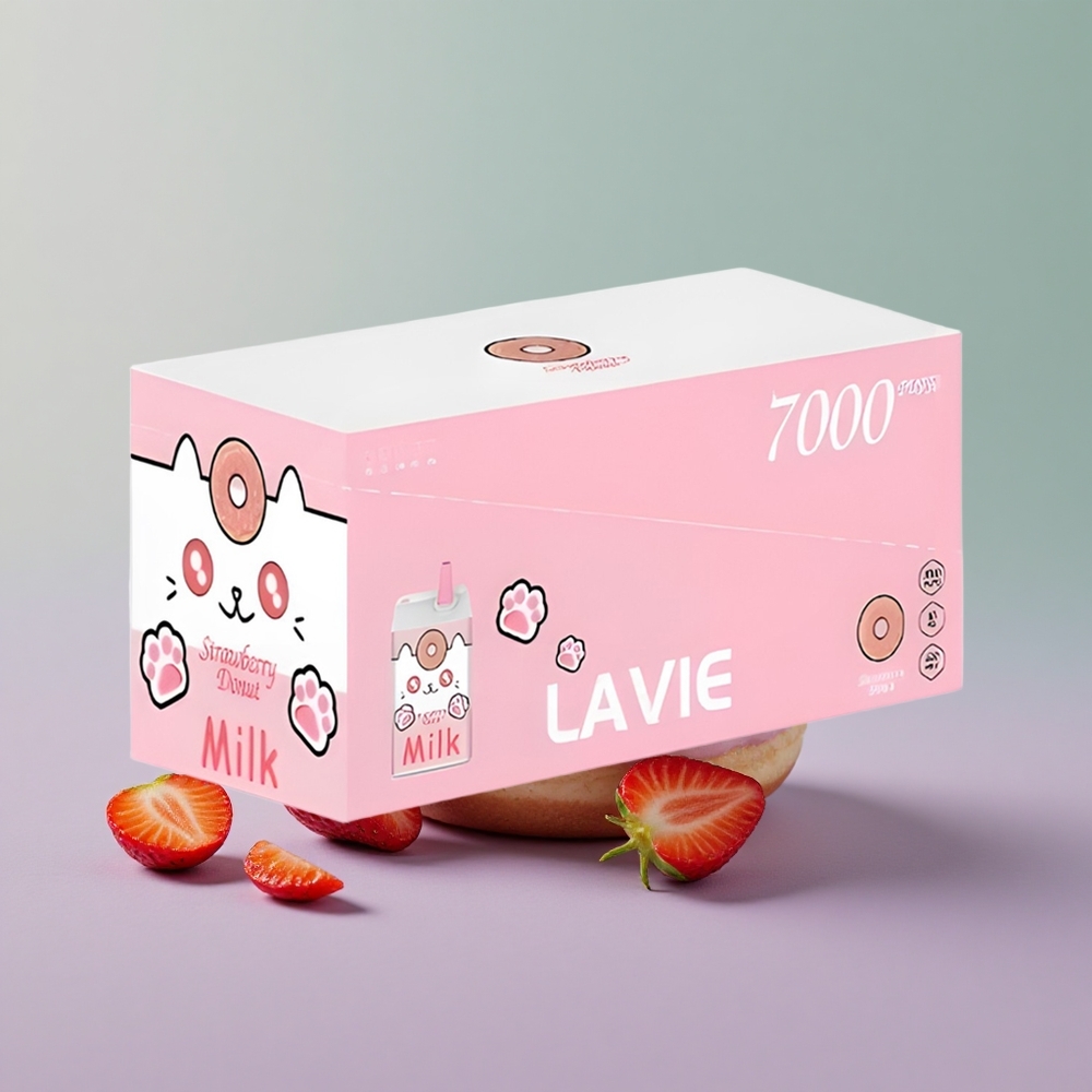 Lavie Milk 7000 סופגניה תות 16מ\ל 600mAh
