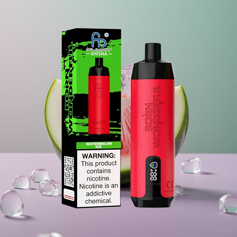 RandM Fumot Shisha 10000 אבטיח קרח עם סוללה 850 ומנחת 06