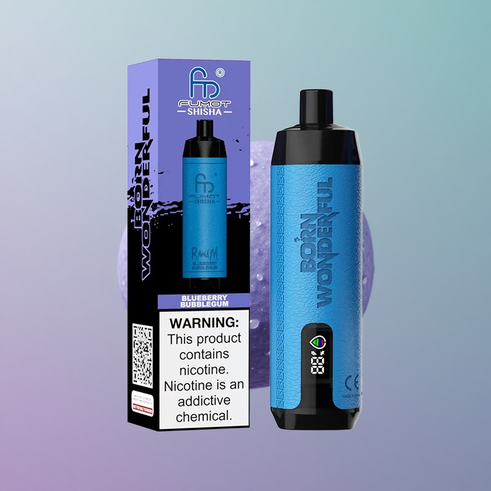 RandM Fumot Shisha 10000 בועת אוכמניות עם סוללה ומסך