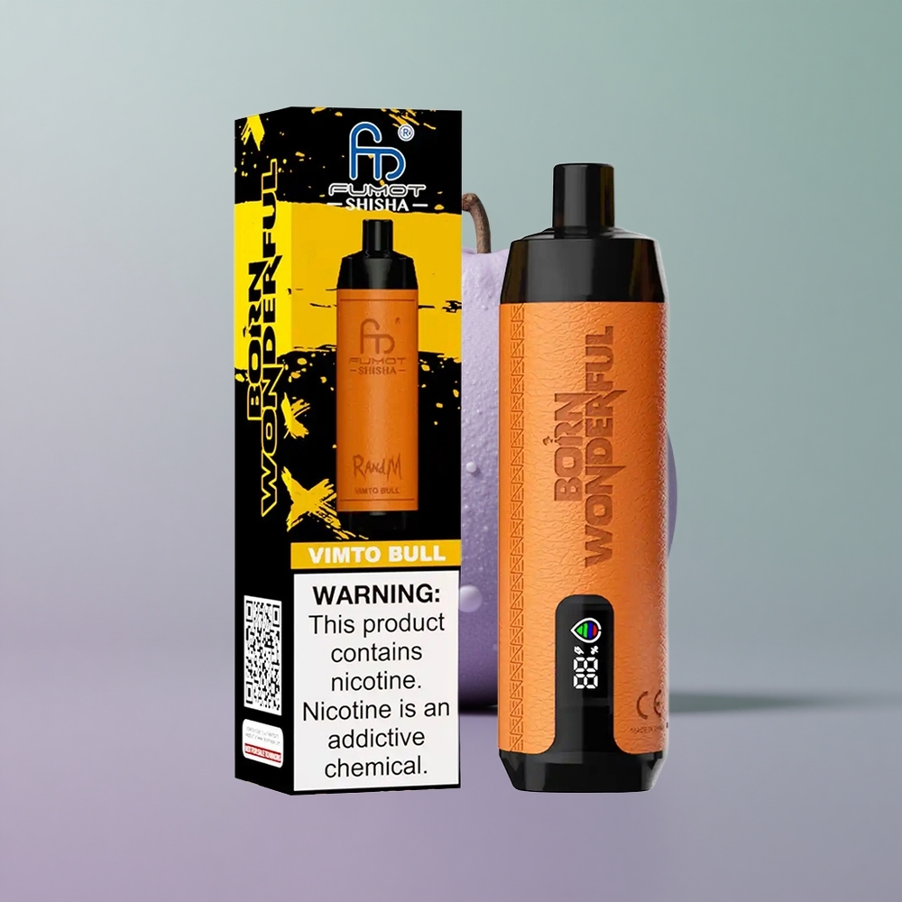 RandM Fumot Shisha 10000 וימטו בול עם סוללת 850 mAh ונוזל אלקטרוני 18ml