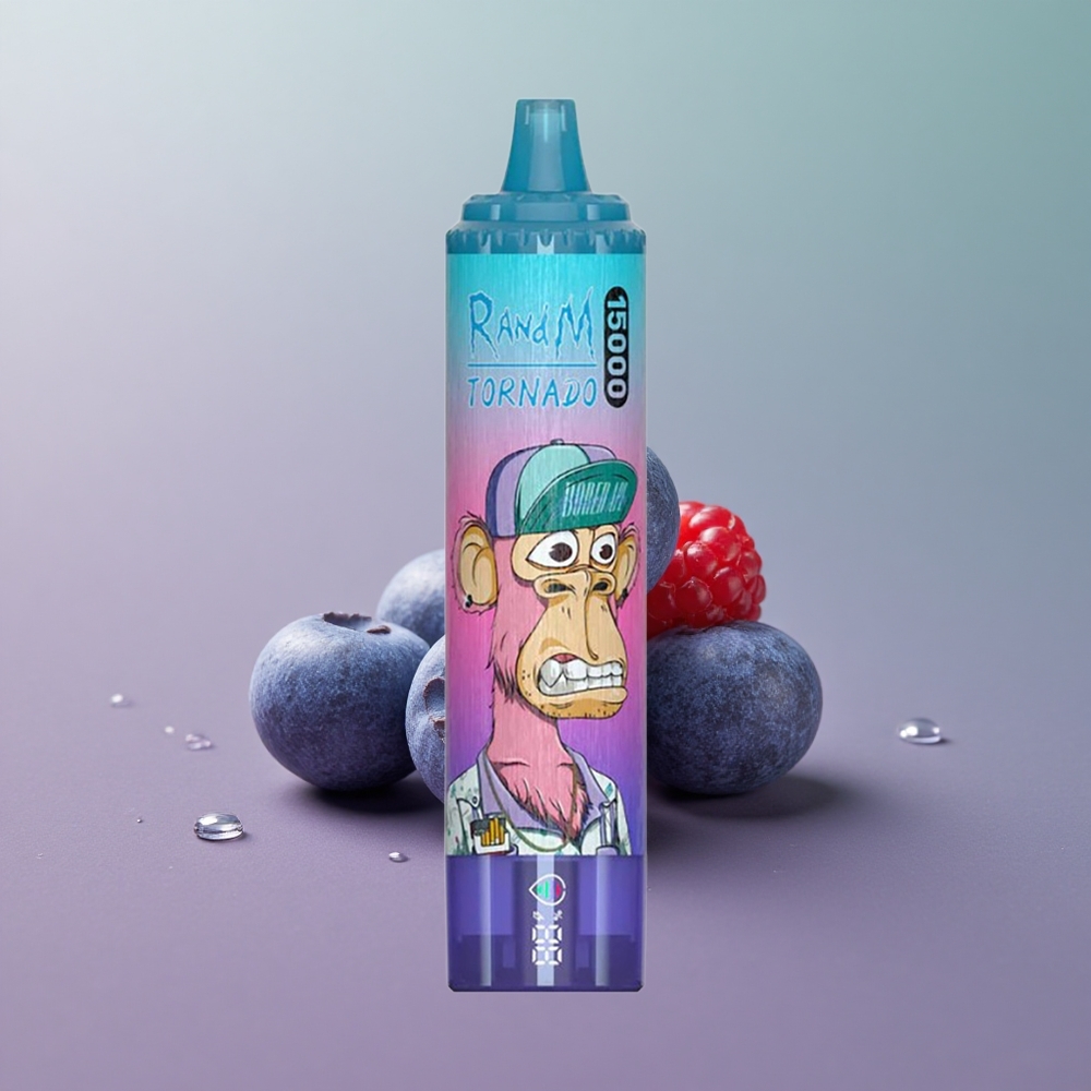 RandM Fumot Tornado 15000 אוכמניות פטל עם 25 מל ו-09 אוהם