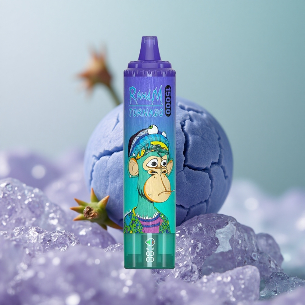 RandM Fumot Tornado 15000 אוכמנית על קרח עם סוללה 850mAh וסליל 09 אוהם