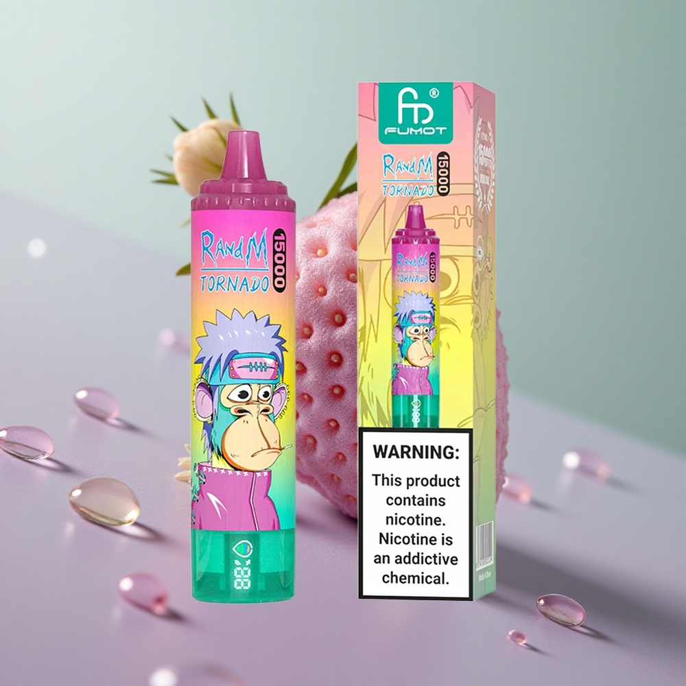 RandM Fumot Tornado 15000 גלידה תות 25ml 850mAh