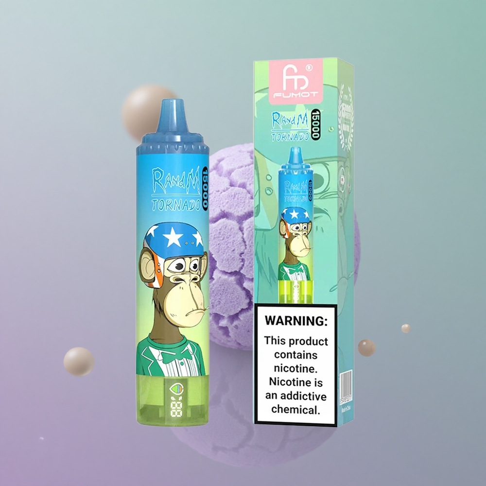 RandM Fumot Tornado 15000 דובי גומי עם סוללת 850mAh וסליל Mesh 09 Ohm