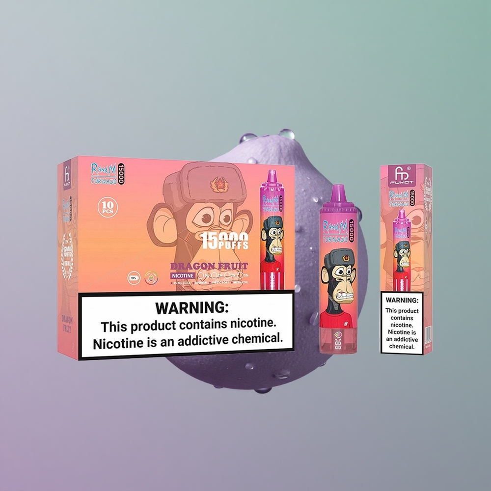 RandM Fumot Tornado 15000 פירות דרקון 25 מ\ל 09 אוהם