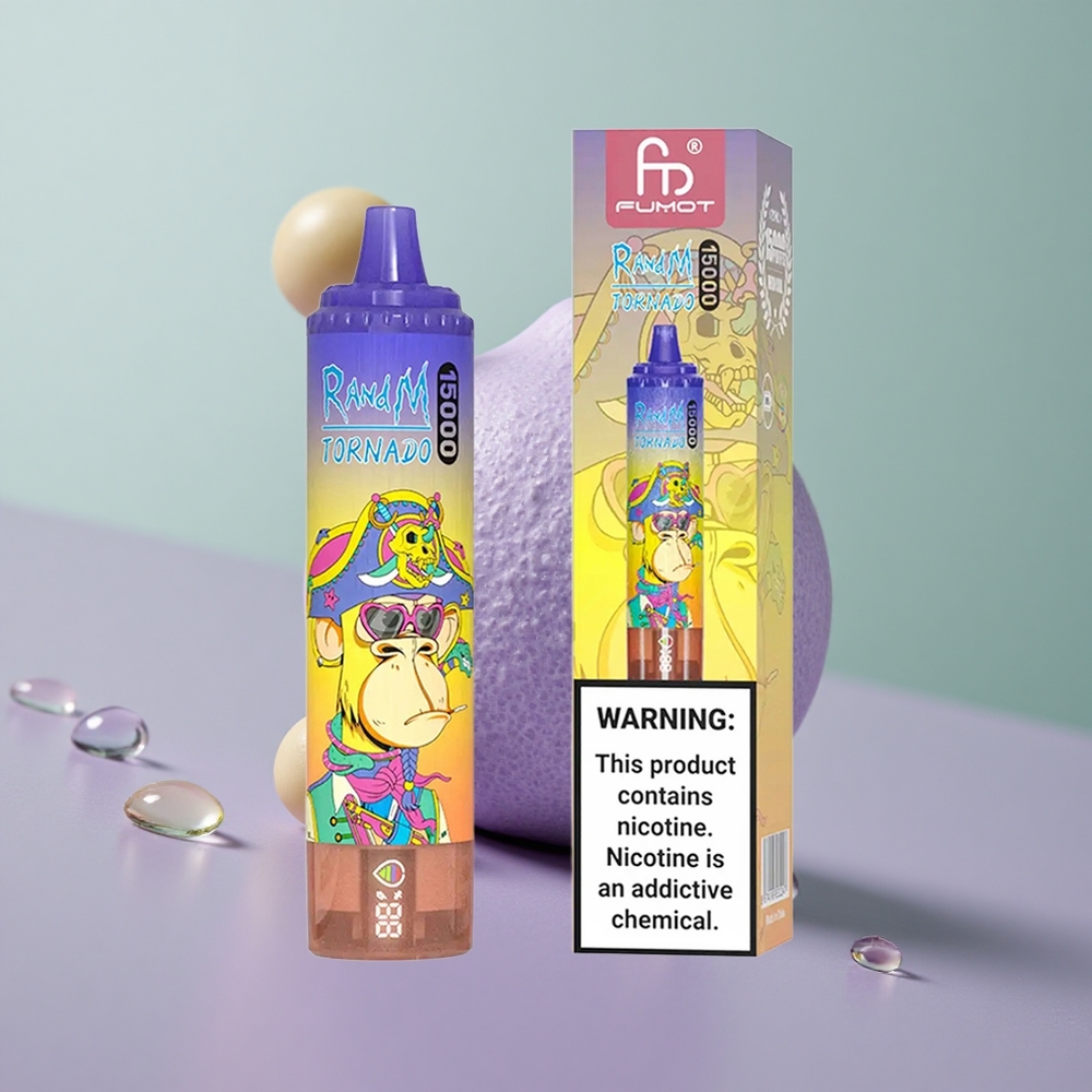 RandM Fumot Tornado 15000 קולה קרח עם סוללת 850mAh וסליל 09 אוהם