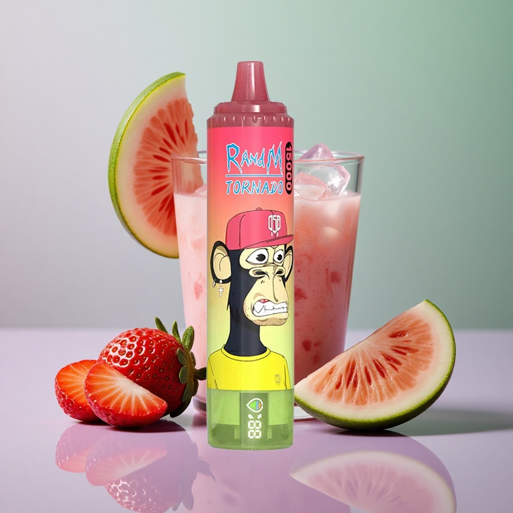 RandM Fumot Tornado 15000 תות אבטיח לימונדה עם סוללת 850mAh וסליל 09 אוהם