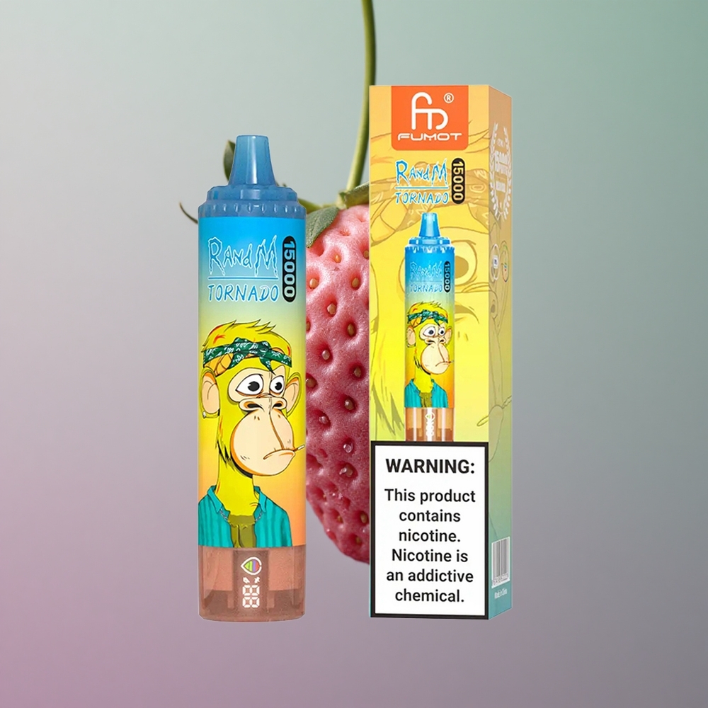 RandM Fumot Tornado 15000 תות שדה עם סוללת 850mAh וסליל 09 אוהם