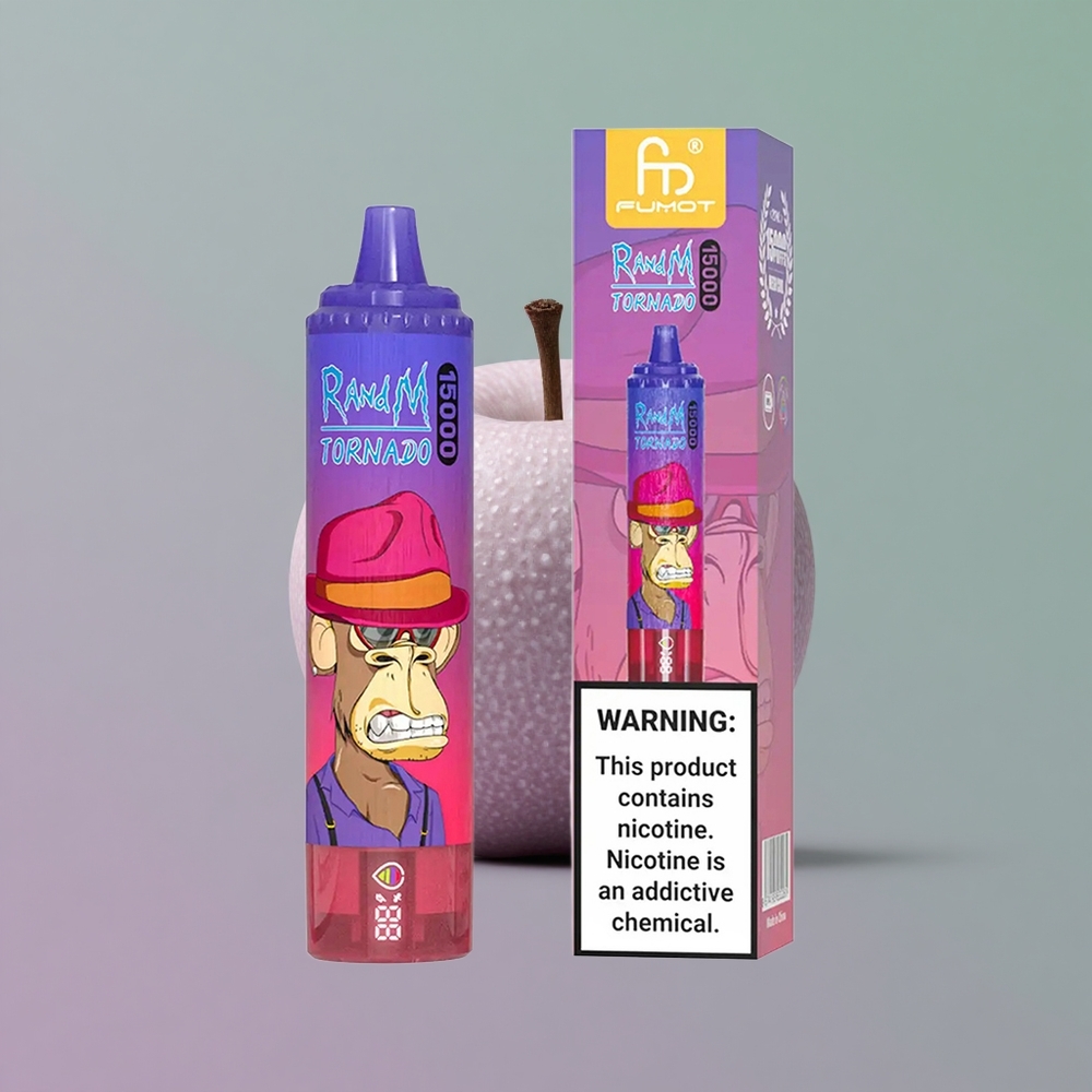 RandM Fumot Tornado 15000 תפוח חמוץ מסוג C נטען 25 מ\ל