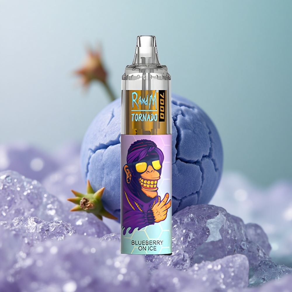 RandM Fumot Tornado 7000 אוכמניות על קרח עם סליל משי ונקיקון סוג-סי