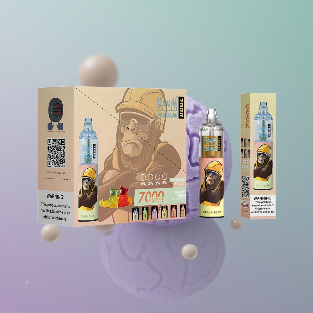 RandM Fumot Tornado 7000 דובי גומי עם סוללה 850 ומנשק רשת