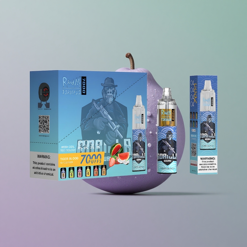 RandM Fumot Tornado 7000 דם הנמר סוללה 850 סליל מש