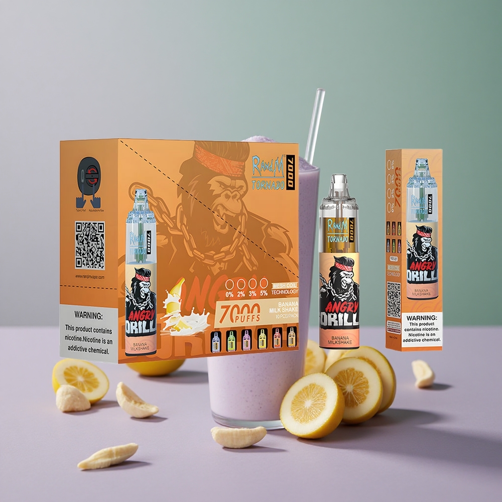 RandM Fumot Tornado 7000 מילקשייק בננה עם סליל משי וסוללת 850