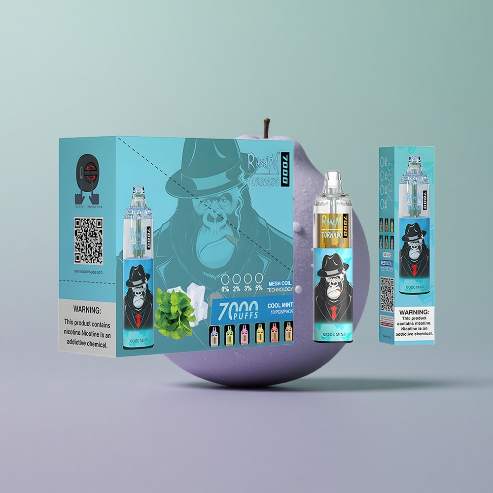 RandM Fumot Tornado 7000 מנטה קרירה מסוג C עם סוללת 850