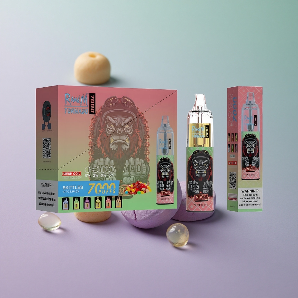 RandM Fumot Tornado 7000 סקיטלס מסילה מסוג C עם אור RGB