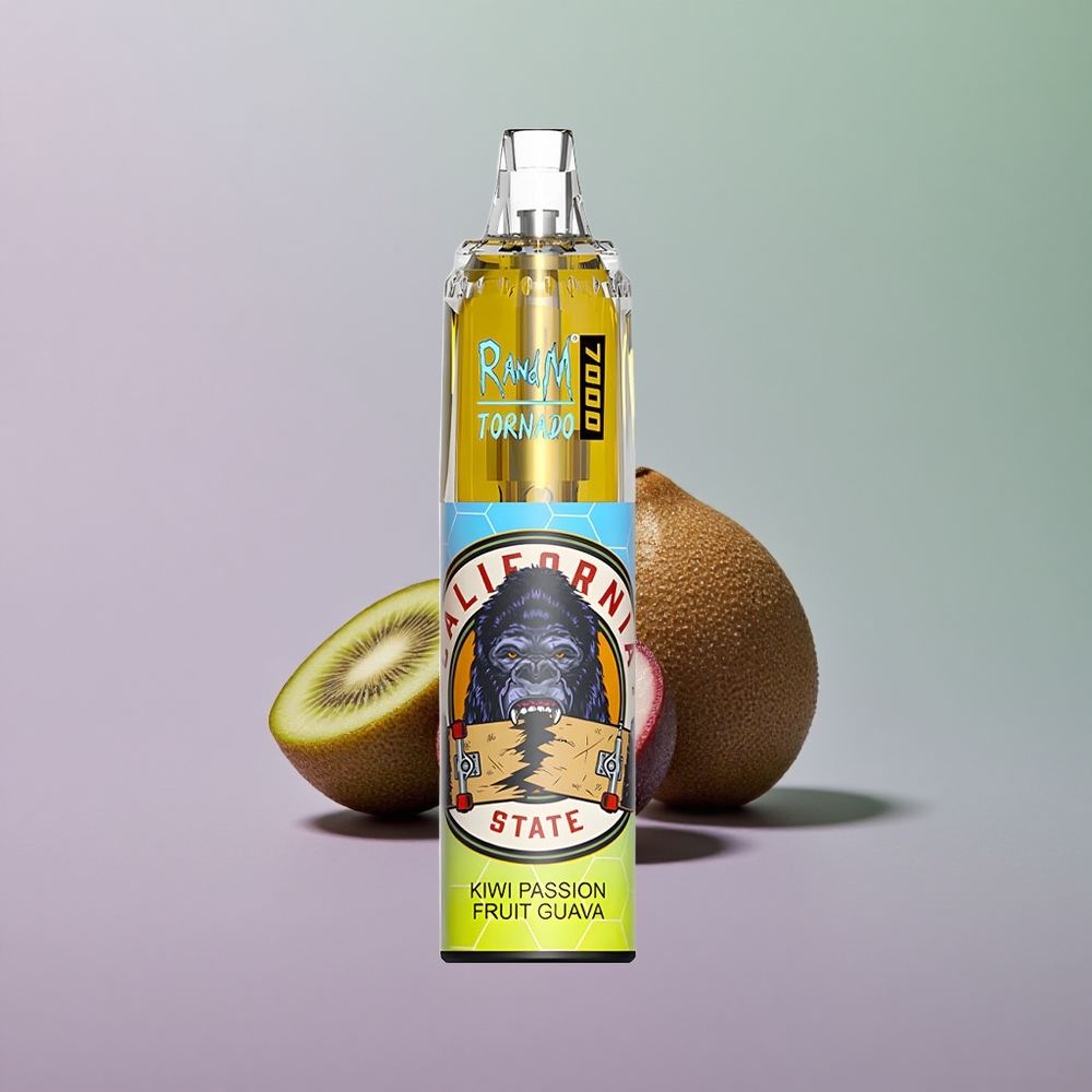 RandM Fumot Tornado 7000 קיווי פסיפלורה גויאבה עם סליל משי וסוללת 850