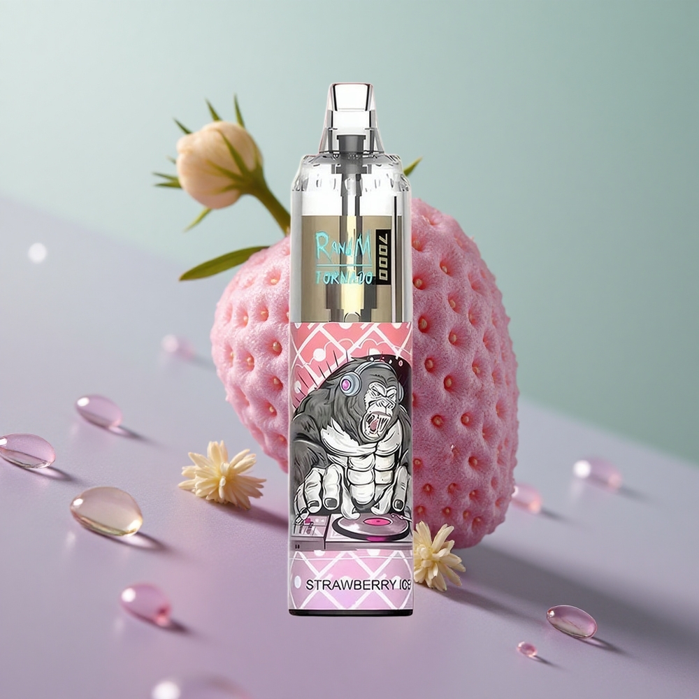 RandM Fumot Tornado 7000 תות שדה קרח עם סליל משי וסוללה