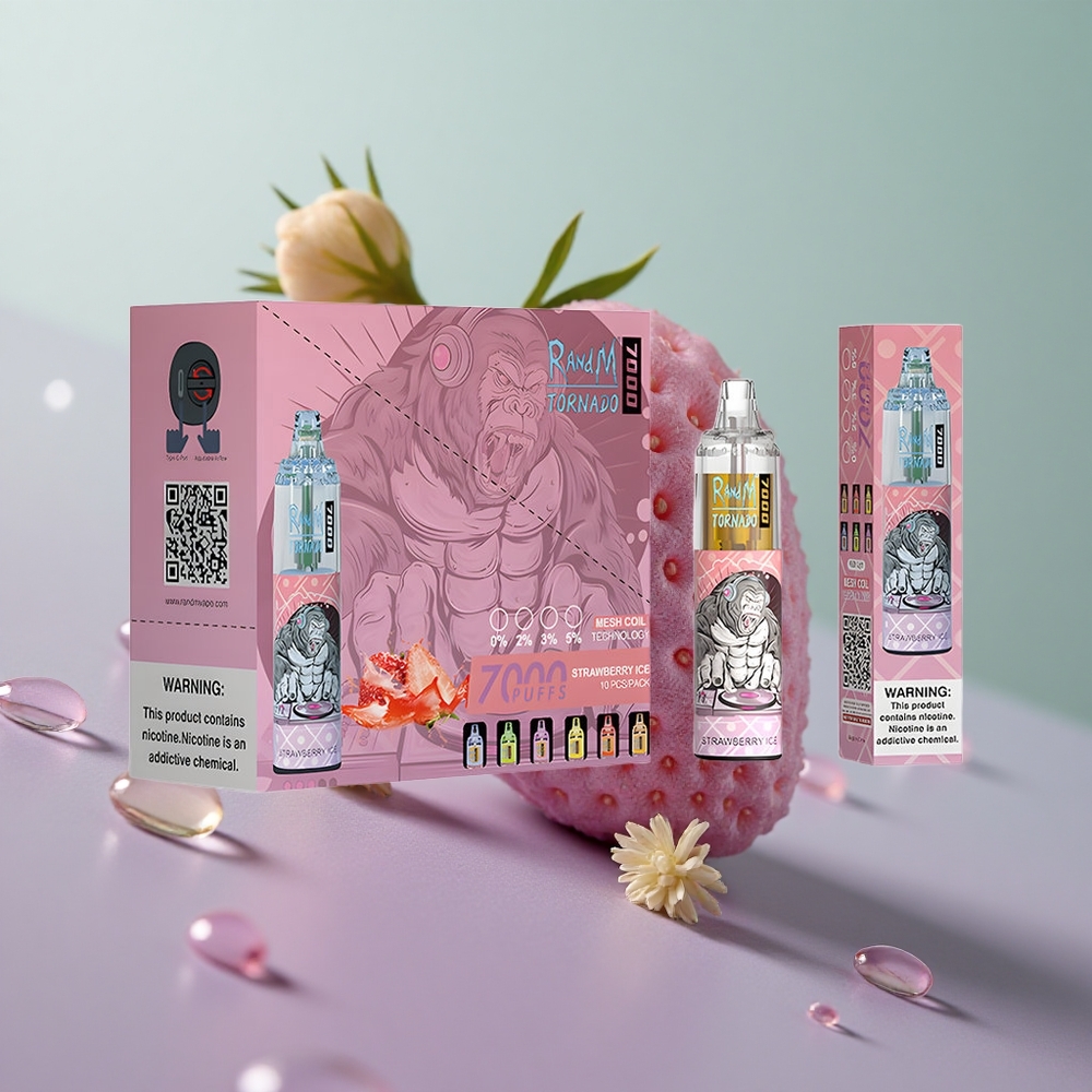 RandM Fumot Tornado 7000 תות שדה קרח עם סליל משי וסוללה