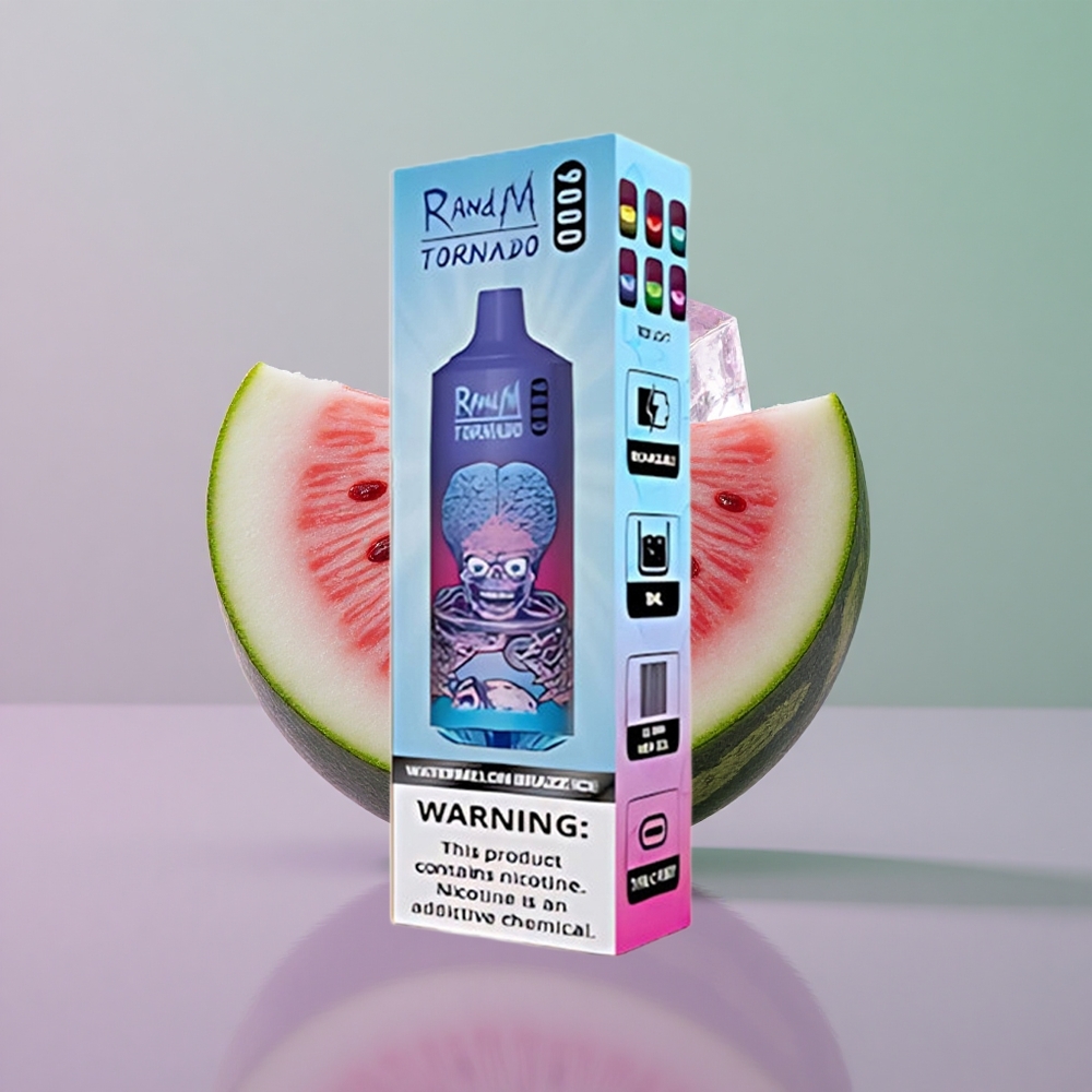 RandM Fumot Tornado 9000 אבטיח בראז קרח עם סוללה נטענת וסליל רשת