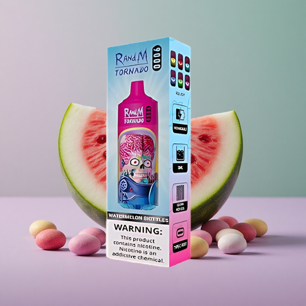 RandM Fumot Tornado 9000 אבטיח סקיטלס עם סוללה נטענת וסליל משובץ