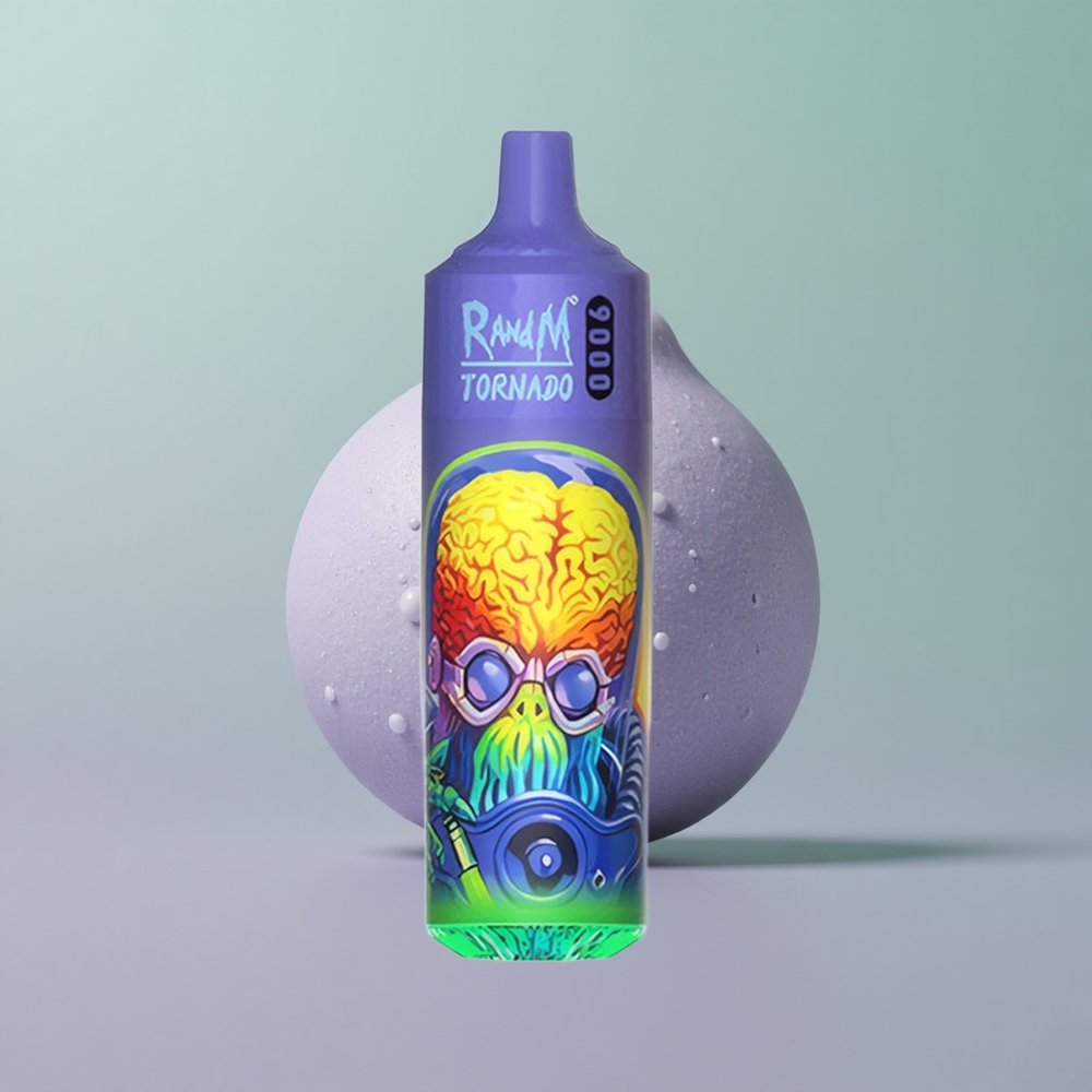 RandM Fumot Tornado 9000 נענע קרירה עם סוללה נטענת וסליל מש