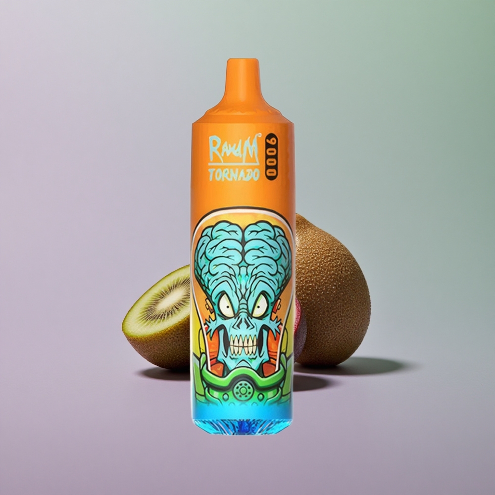 RandM Fumot Tornado 9000 פסיפלורה קיווי גויאבה עם סוללה נטענת וסליל מש