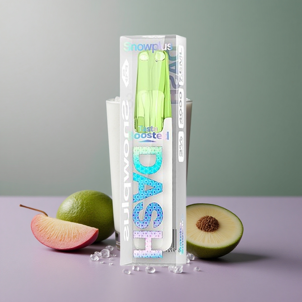 Snowplus Dash 4000 מאצ\ה חלקה עם סירامיקה וניקוטין