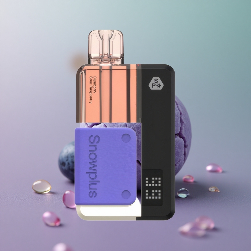 Snowplus Swift 15000 Puffs Pod Kit פטל חמוץ אוכמניות עם סוללה רב-פעמית ומכל מילוי 12 מל