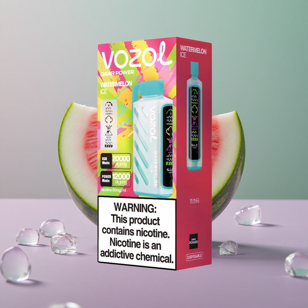 VOZOL Gear Power 20000 אבטיח קרח עם Dual Mesh Coil ו-20mL