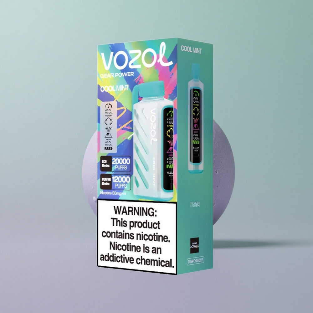 VOZOL Gear Power 20000 מנטה קרירה עם סוללה כפולה ותצוגה מלאה