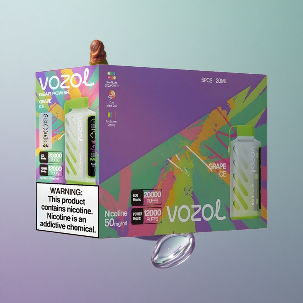 VOZOL Gear Power 20000 קרח ענבים עם סוללה כפולה ומסך מלא