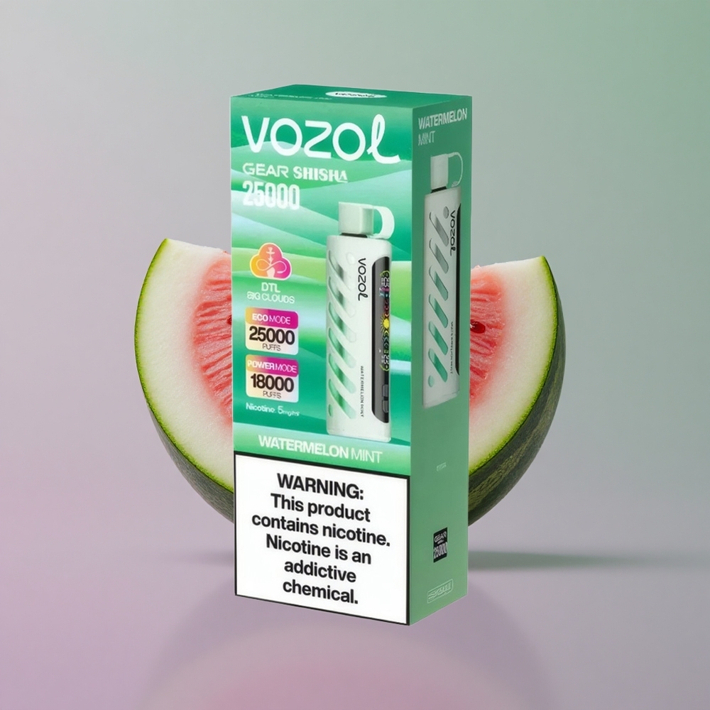 VOZOL Gear Shisha 25000 אבטיח נענע עם שבב חכם וסוללה