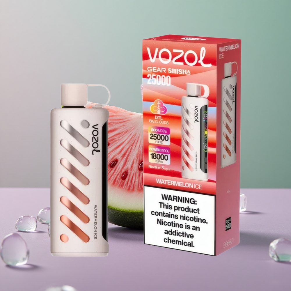 VOZOL Gear Shisha 25000 אבטיח קרח עם שבב חכם וסוללה 1000mAh