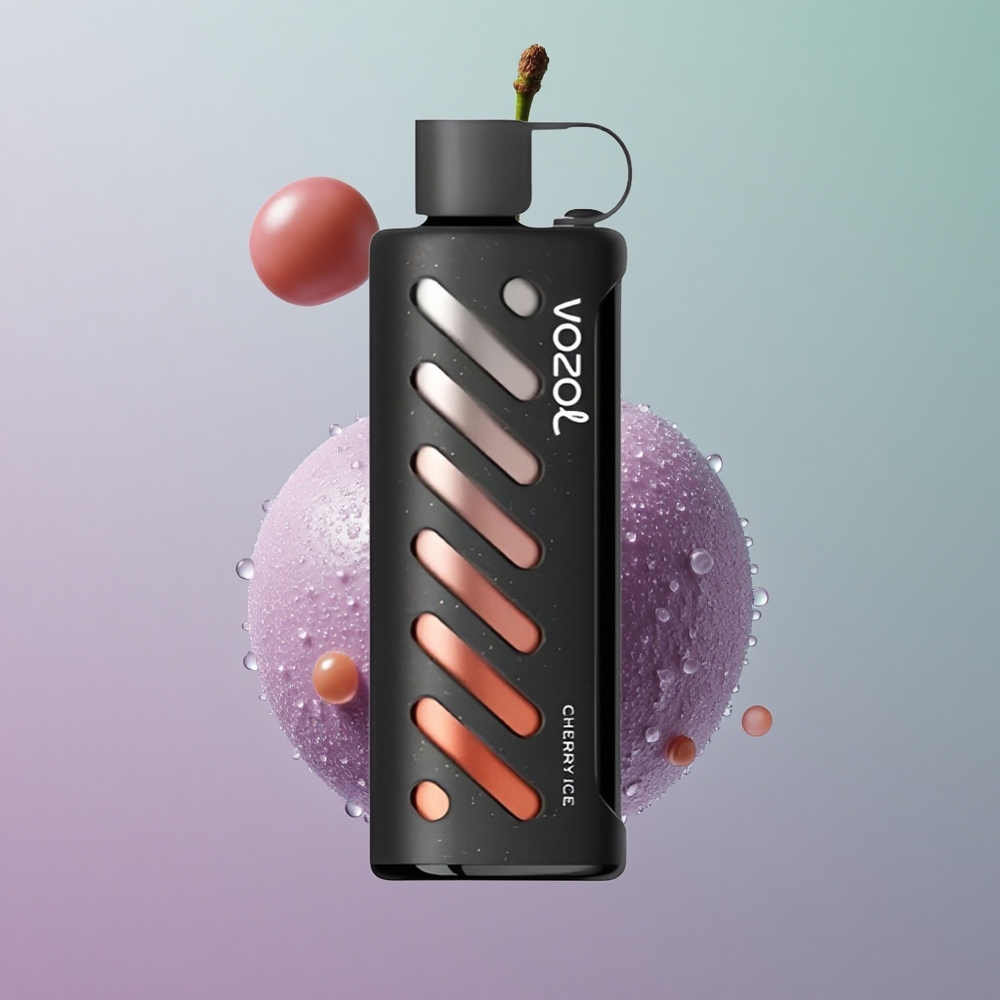 VOZOL Gear Shisha 25000 גלידה דובדבן עם שבב חכם וסוללה 1000mAh