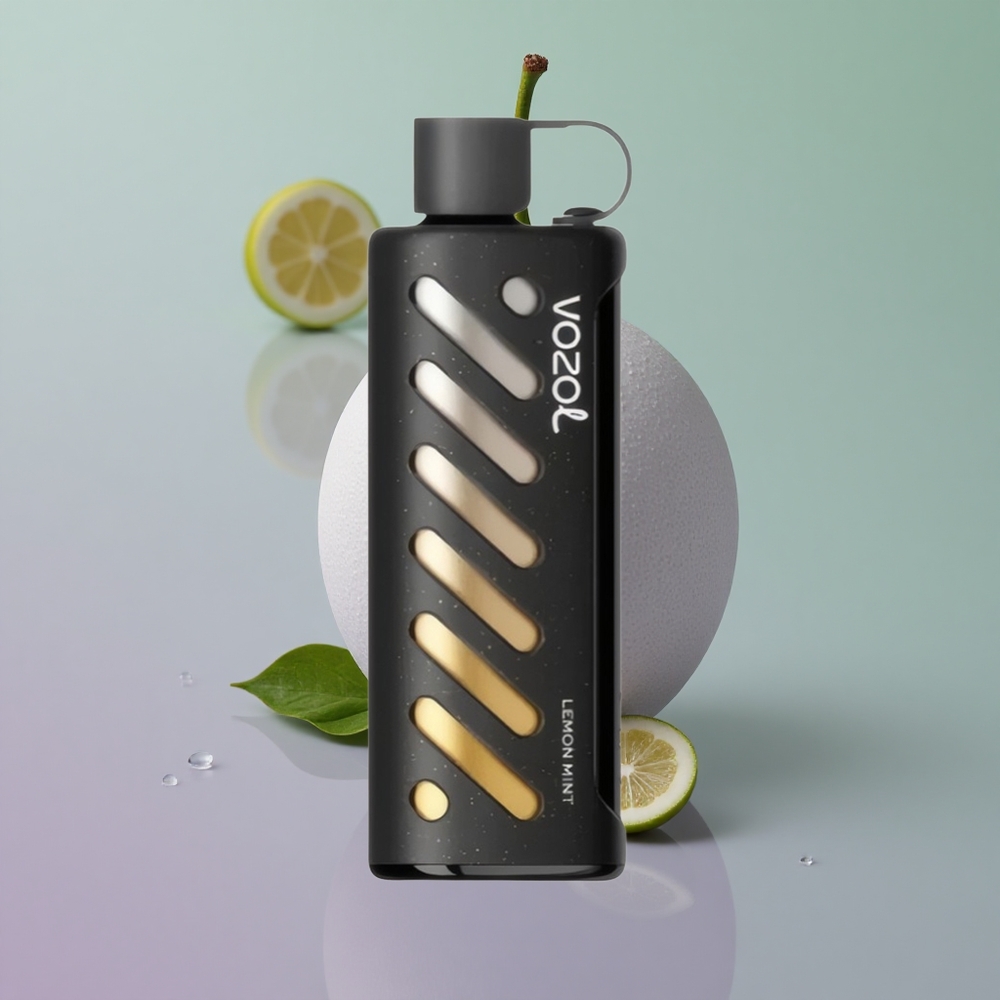 VOZOL Gear Shisha 25000 לימון נענע עם שבב חכם וטכנולוגיית סילק
