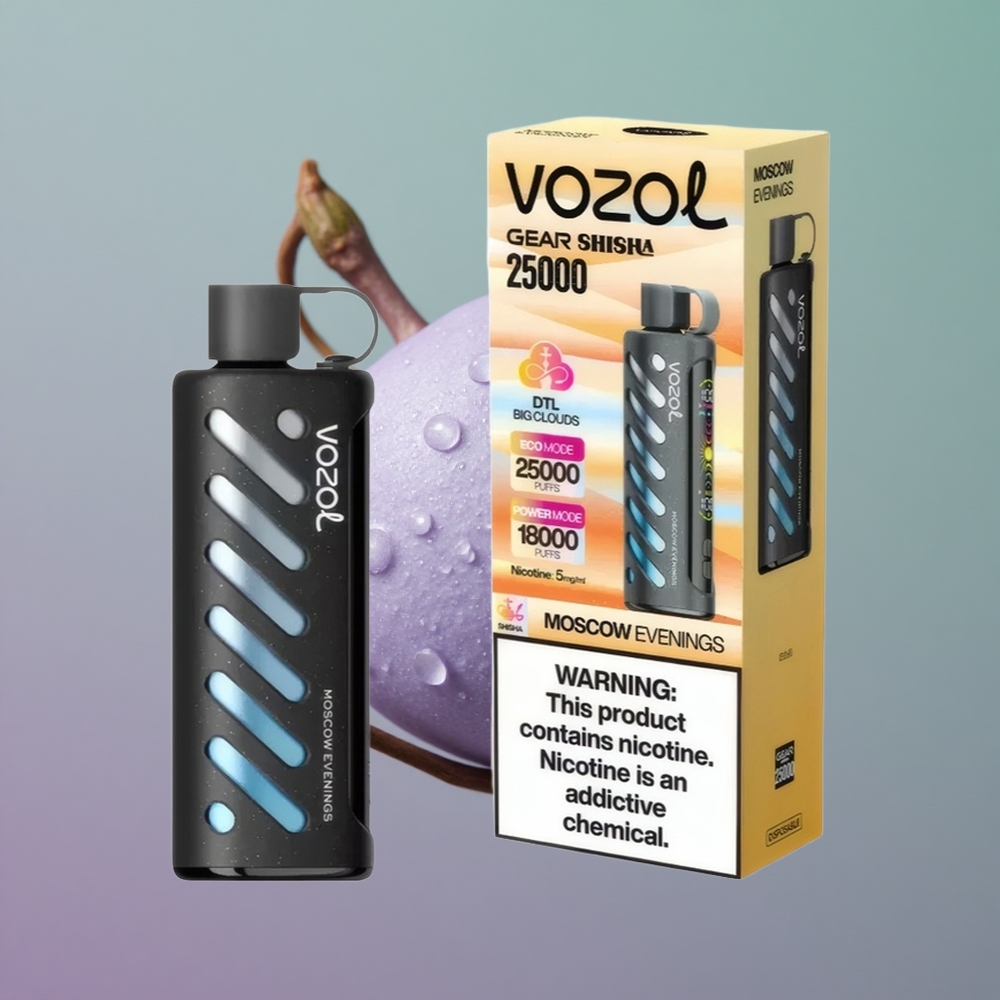 VOZOL Gear Shisha 25000 ערבי מוסקבה 30 טעמים טעימים סוללה 1000mAh