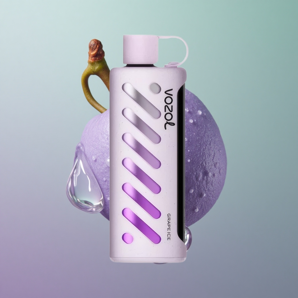 VOZOL Gear Shisha 25000 קרח ענבים כפול משי עם סיליק