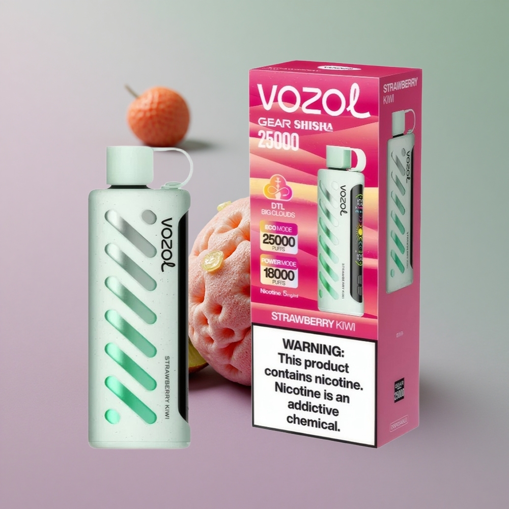 VOZOL Gear Shisha 25000 תות קיווי סיליק דואל