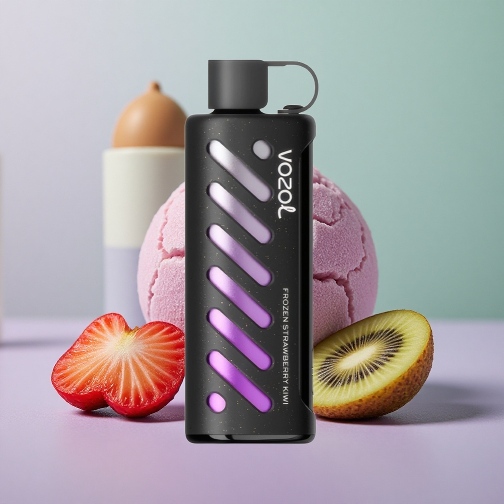 VOZOL Gear Shisha 25000 תות קפוא קיווי עם שבב חכם וסוללה 1000mAh