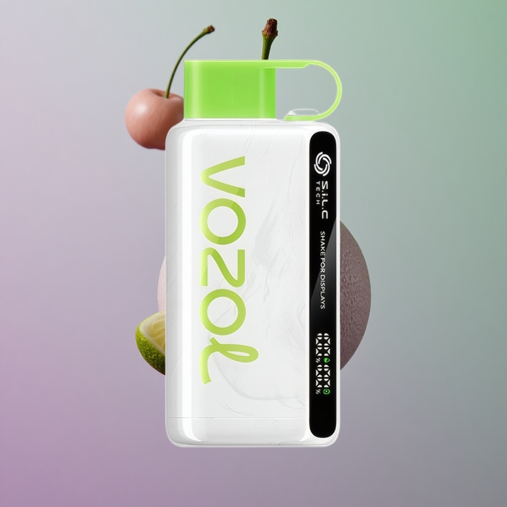 VOZOL STAR 9000/12000 ליים דובדבן עם טעם מיחזור וטעינת בזק