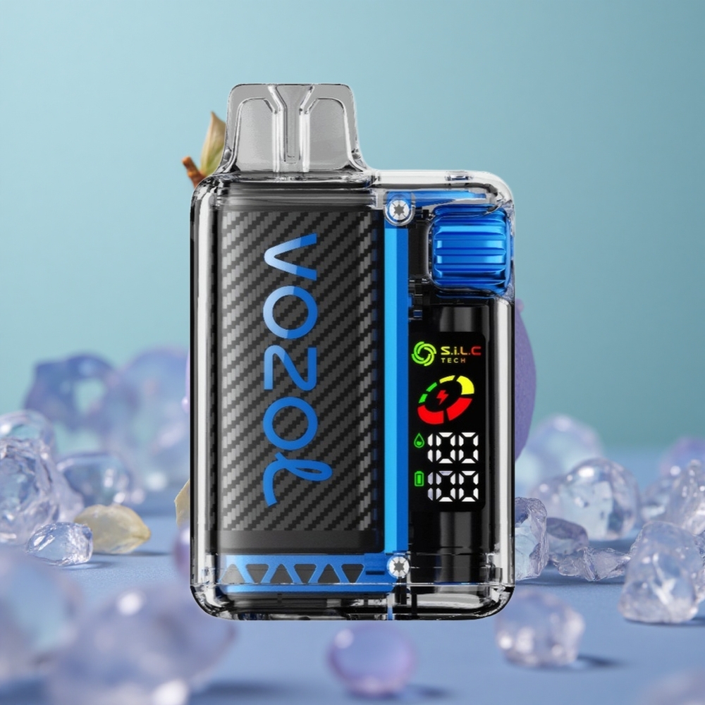 VOZOL Vista 20000 גלידת פטל כחול עם סוללה נטענת 650mAh וסליל משור כפול SiLC