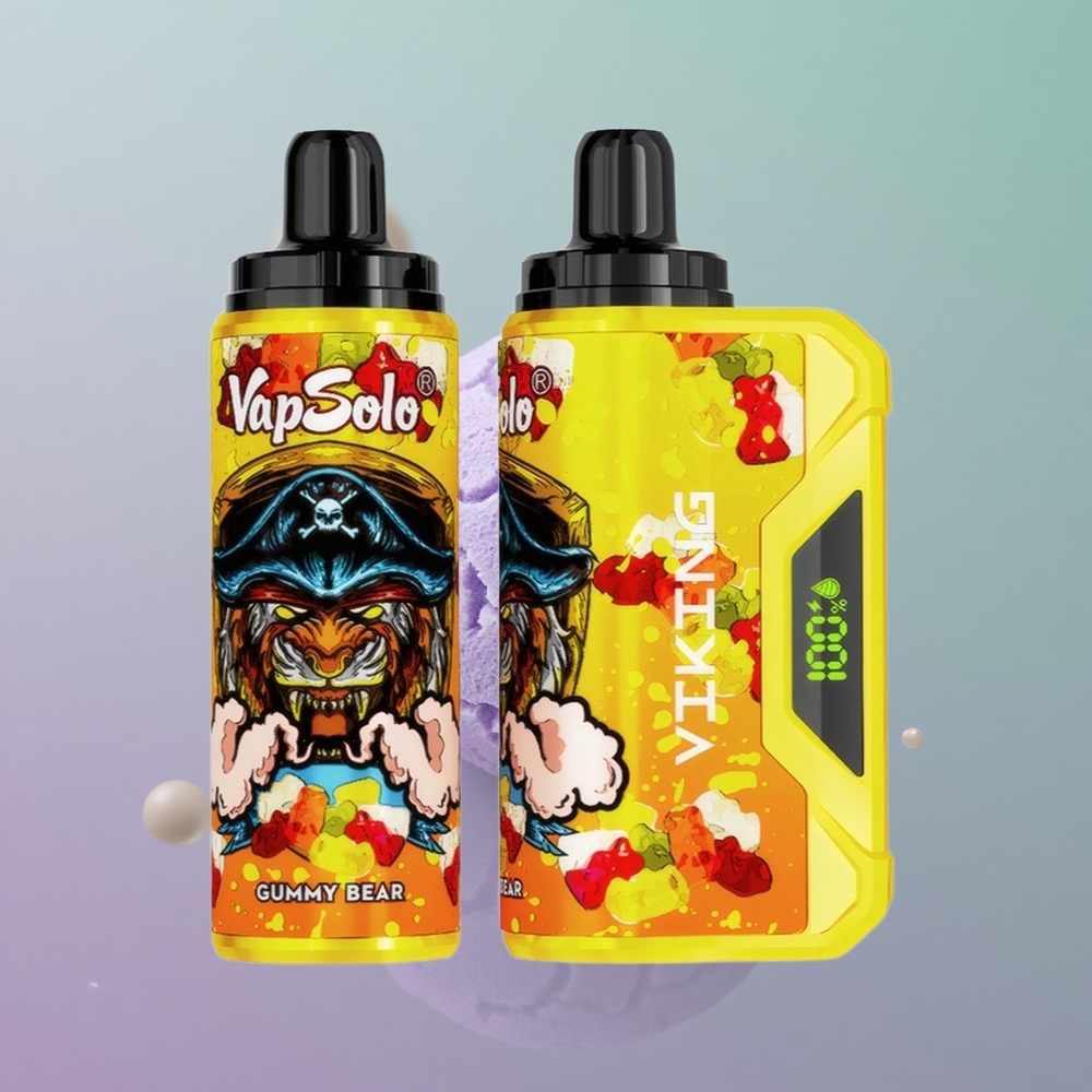 VapSolo VIKING 12000 גומי דוב 22 מל Type-C