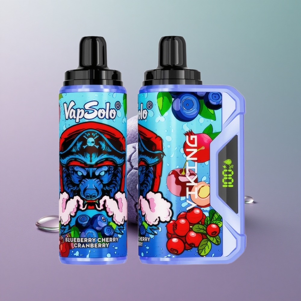 VapSolo VIKING 12000 ענבים דובדבן חמוציות סוג-C 22 מל