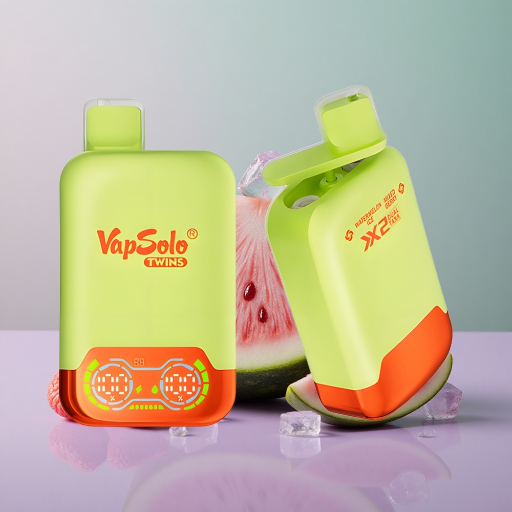 Vapsolo Twins 20000 אבטיח קרח וגרגרי יער מעורבים עם 40 מל ושני מכלים