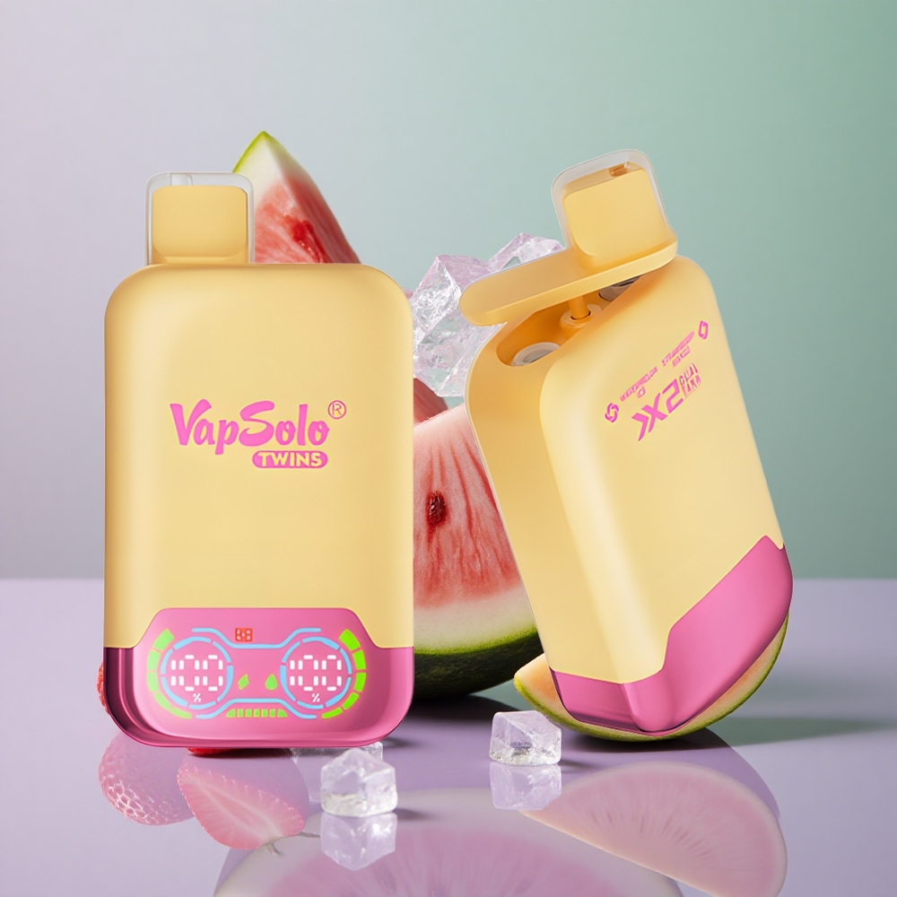 Vapsolo Twins 20000 אבטיח קרח ותות מנגו 40 מל Type-C
